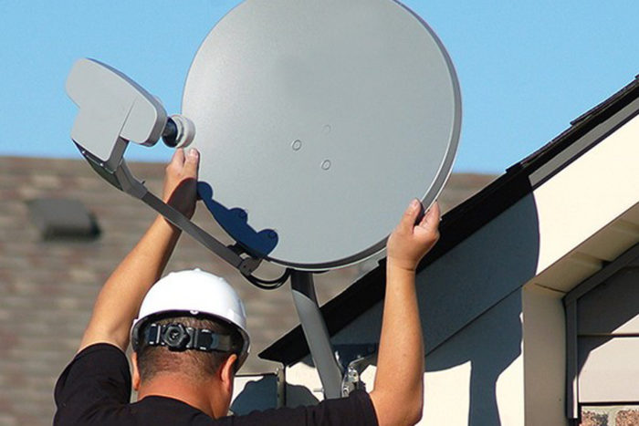 Installation satellite
